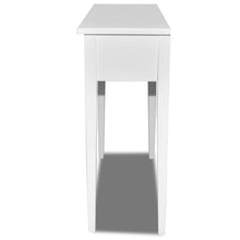 Load image into Gallery viewer, Tavolo Consolle 2 Cassetti Bianco 79x30x74 cm