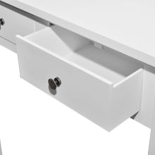 Load image into Gallery viewer, Tavolo Consolle 2 Cassetti Bianco 79x30x74 cm