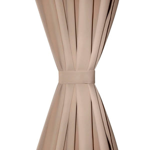 Tende Oscuranti Nere 2 pz con Orlo Ribattuto 135 x 245 cm