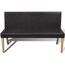 Load image into Gallery viewer, Divanetto 139,5 cm Marrone Scuro in Similpelle