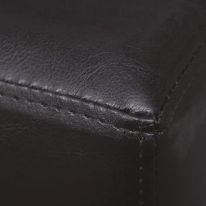 Divanetto 139,5 cm Marrone Scuro in Similpelle