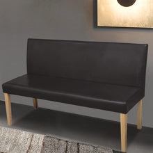 Load image into Gallery viewer, Divanetto 139,5 cm Marrone Scuro in Similpelle