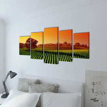 Carica l&#39;immagine nel visualizzatore di Gallery, 5 pz Set Stampa su Tela da Muro Campi 100 x 50 cm