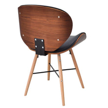 Laden Sie das Bild in den Galerie-Viewer, Sedie da Pranzo 2 pz in Legno Curvato e Similpelle