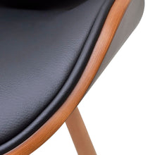 Laden Sie das Bild in den Galerie-Viewer, Sedie da Pranzo 2 pz in Legno Curvato e Similpelle