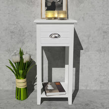 Laden Sie das Bild in den Galerie-Viewer, Comodino con 1 Cassetto Bianco