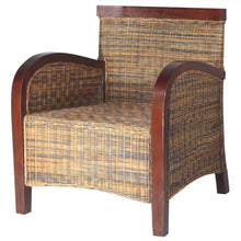 Load image into Gallery viewer, Poltrona in Rattan Intrecciato a Mano