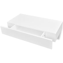 Charger l&#39;image dans la galerie, Pensile per Pareti Bianco in MDF con 1 Cassetto