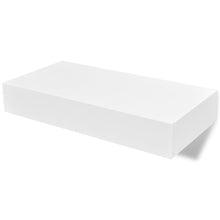 Charger l&#39;image dans la galerie, Pensile per Pareti Bianco in MDF con 1 Cassetto