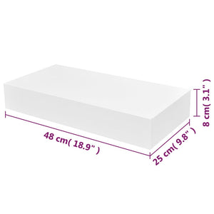 Pensile per Pareti Bianco in MDF con 1 Cassetto