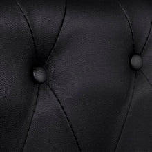 Load image into Gallery viewer, Divani Chesterfield a 2 Posti e a 3 Posti in Similpelle Nero