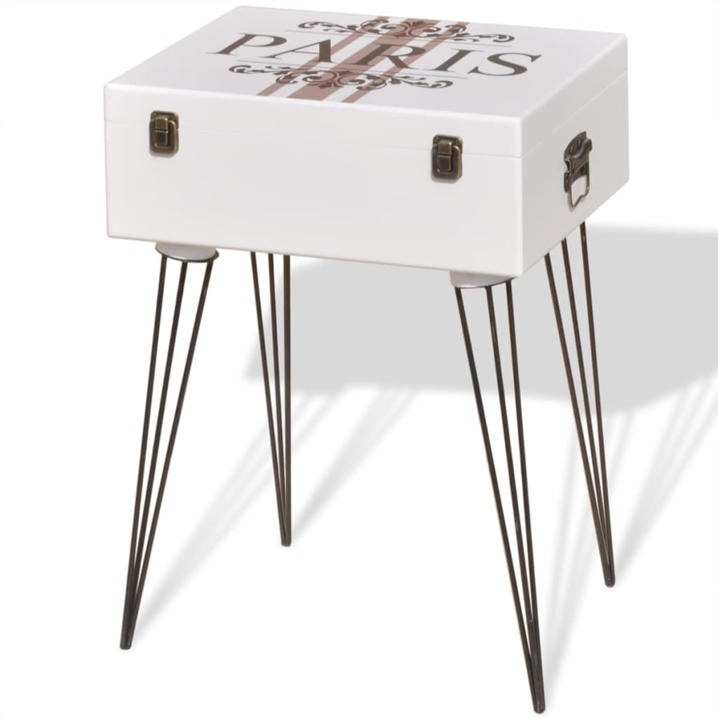 Mobiletto contenitore 40x30x57 cm Bianco