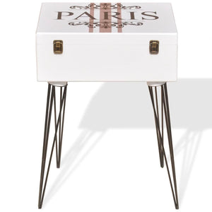 Mobiletto contenitore 40x30x57 cm Bianco