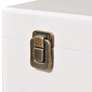 Mobiletto contenitore 40x30x57 cm Bianco