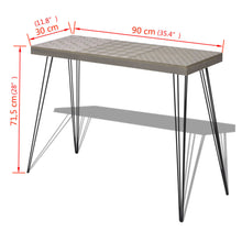 Charger l&#39;image dans la galerie, Mobiletto Consolle 90x30x71,5 cm Grigio