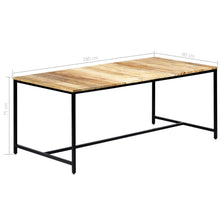 Charger l&#39;image dans la galerie, Tavolo da Pranzo 180x90x75 cm in Legno Massello di Mango Grezzo