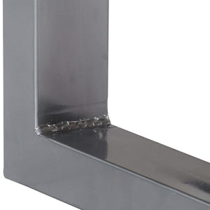 Tavolo Consolle 115x35x76 cm Legno Massello e Ferro