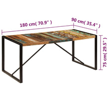 Charger l&#39;image dans la galerie, Tavolo da Pranzo 180x90x75 cm in Legno Massello di Recupero