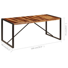 Charger l&#39;image dans la galerie, Tavolo da Pranzo 180x90x75cm in Legno Massello di Sheesham