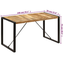 Load image into Gallery viewer, Tavolo da Pranzo 140x70x75 cm in Legno Massello di Mango