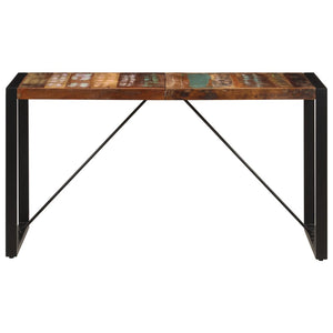 Tavolo da Pranzo 140x70x75 cm in Legno Massello di Recupero
