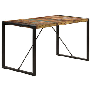 Tavolo da Pranzo 140x70x75 cm in Legno Massello di Recupero