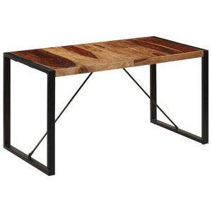 Tavolo da Pranzo 140x70x75 cm in Legno Massello di Sheesham