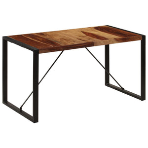 Tavolo da Pranzo 140x70x75 cm in Legno Massello di Sheesham