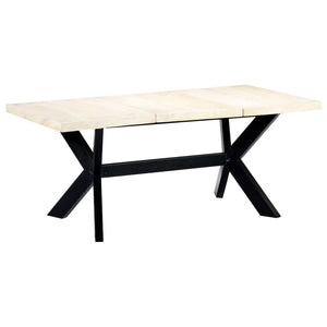 Tavolo da Pranzo 180x90x75 cm in Legno Massello di Mango