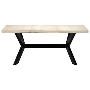 Tavolo da Pranzo 180x90x75 cm in Legno Massello di Mango