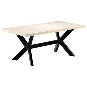 Tavolo da Pranzo 180x90x75 cm in Legno Massello di Mango