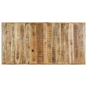 Tavolo da Pranzo 160x80x75 cm in Legno Massello di Mango Grezzo