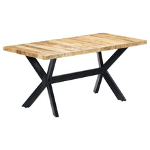 Indlæs billede til gallerivisning Tavolo da Pranzo 160x80x75 cm in Legno Massello di Mango Grezzo