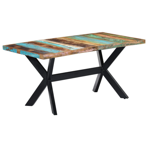 Tavolo da Pranzo 160x80x75 cm in Legno Massello di Recupero