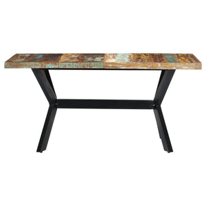 Tavolo da Pranzo 160x80x75 cm in Legno Massello di Recupero