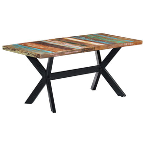 Tavolo da Pranzo 160x80x75 cm in Legno Massello di Recupero