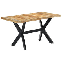 Load image into Gallery viewer, Tavolo da Pranzo 140x70x75 cm in Legno Massello di Mango Grezzo
