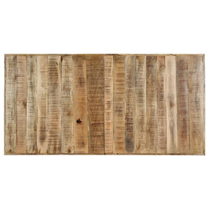 Tavolo da Pranzo 140x70x75 cm in Legno Massello di Mango Grezzo