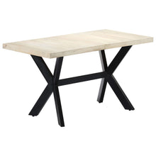 Carica l&#39;immagine nel visualizzatore di Gallery, Tavolo da Pranzo 140x70x75 cm Legno Massello di Mango Sbiancato