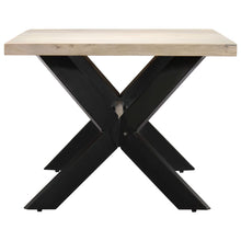 Carica l&#39;immagine nel visualizzatore di Gallery, Tavolo da Pranzo 140x70x75 cm Legno Massello di Mango Sbiancato