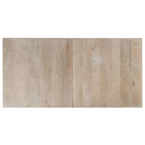 Tavolo da Pranzo 140x70x75 cm Legno Massello di Mango Sbiancato