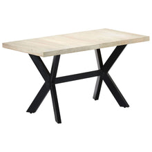Carica l&#39;immagine nel visualizzatore di Gallery, Tavolo da Pranzo 140x70x75 cm Legno Massello di Mango Sbiancato