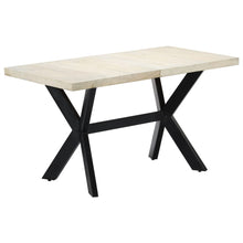 Carica l&#39;immagine nel visualizzatore di Gallery, Tavolo da Pranzo 140x70x75 cm Legno Massello di Mango Sbiancato