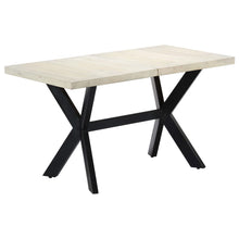 Carica l&#39;immagine nel visualizzatore di Gallery, Tavolo da Pranzo 140x70x75 cm Legno Massello di Mango Sbiancato