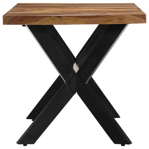 Tavolo da Pranzo 140x70x75 cm in Legno Massello di Sheesham