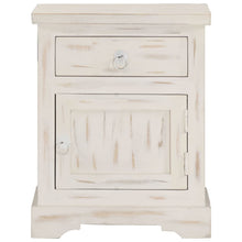 Load image into Gallery viewer, Mobiletto Bianco 40x30x50 cm in Legno Massello di Mango
