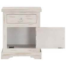 Load image into Gallery viewer, Mobiletto Bianco 40x30x50 cm in Legno Massello di Mango