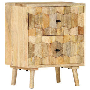 Mobiletto con cassetti 40x30x50 cm in Legno Massello di Mango