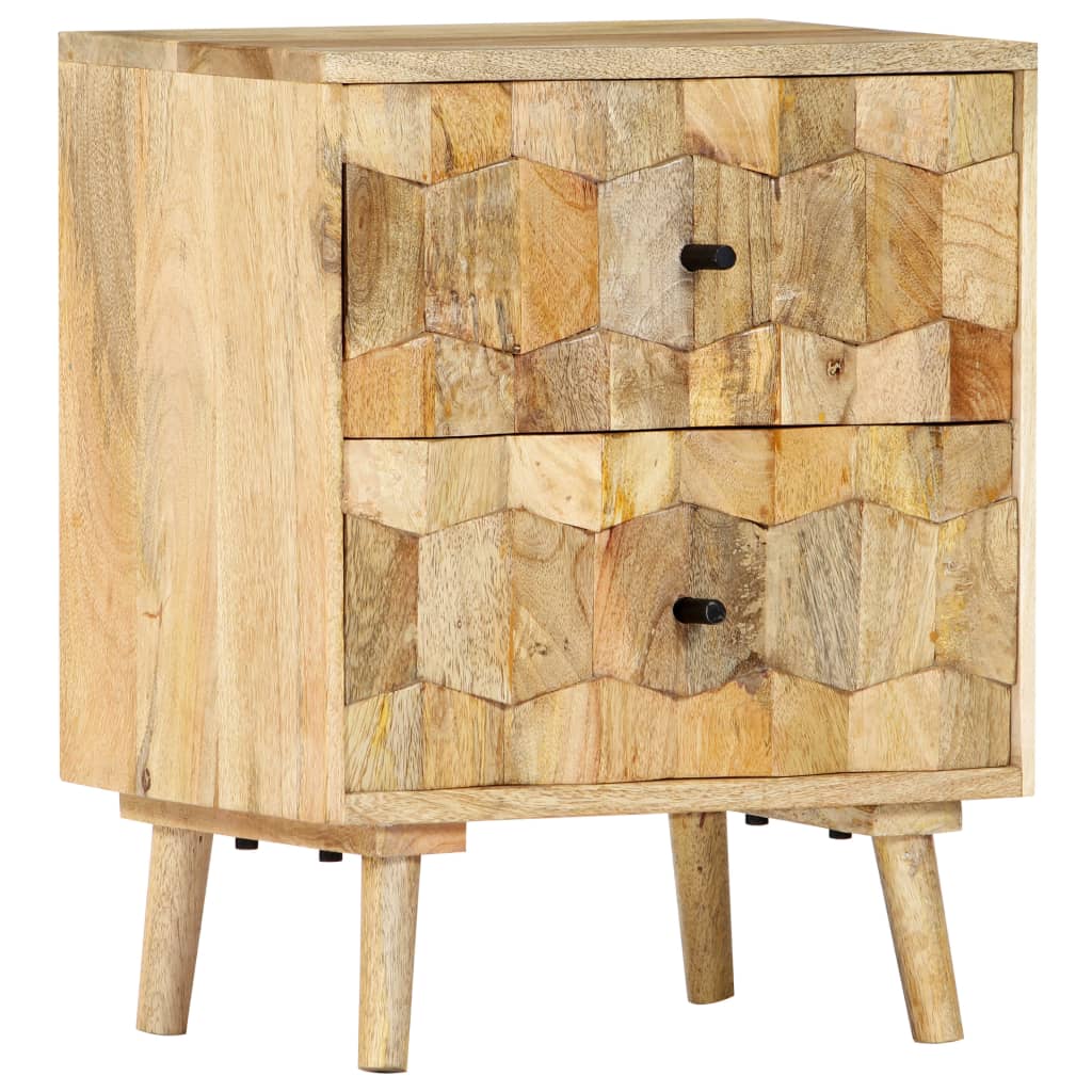 Mobiletto con cassetti 40x30x50 cm in Legno Massello di Mango