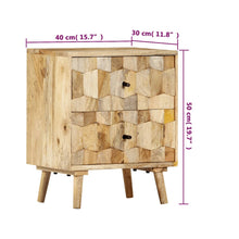 Load image into Gallery viewer, Mobiletto con cassetti 40x30x50 cm in Legno Massello di Mango